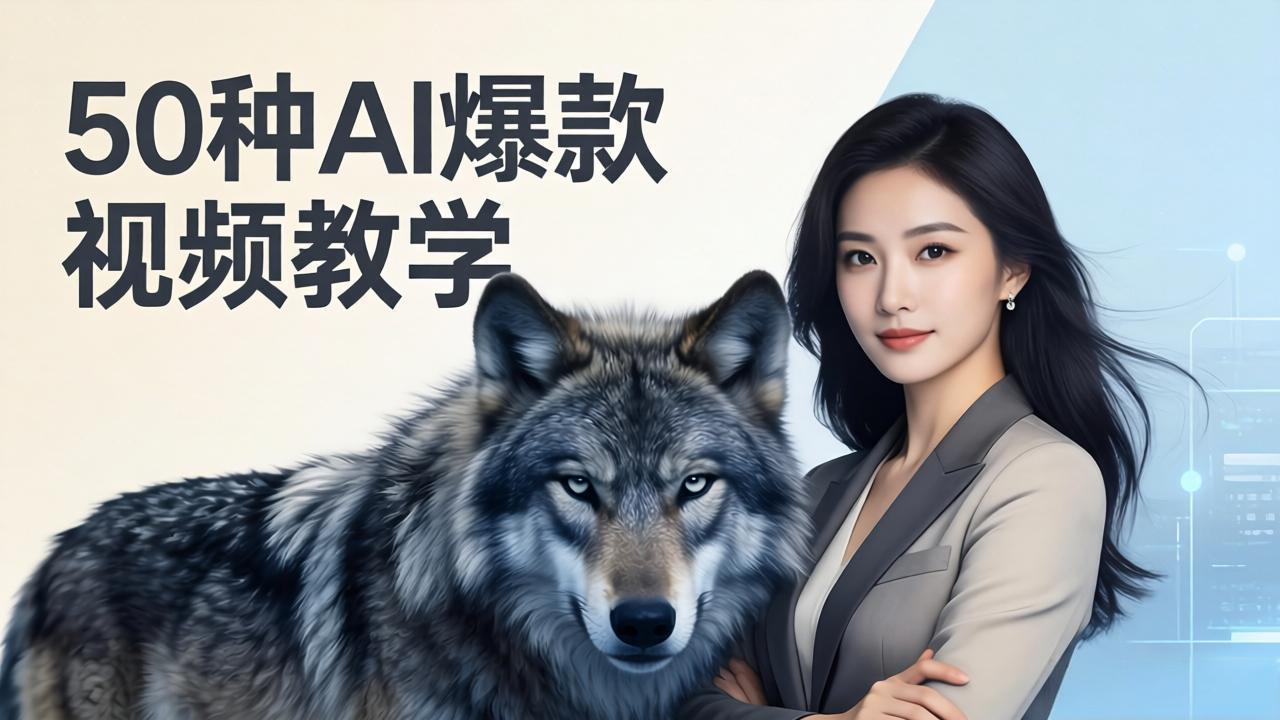 （17815期）50种AI爆款视频教学：影视级古诗词+治愈萌宠+山海经蛟龙，高阶宝典商业落地-吾爱创业网