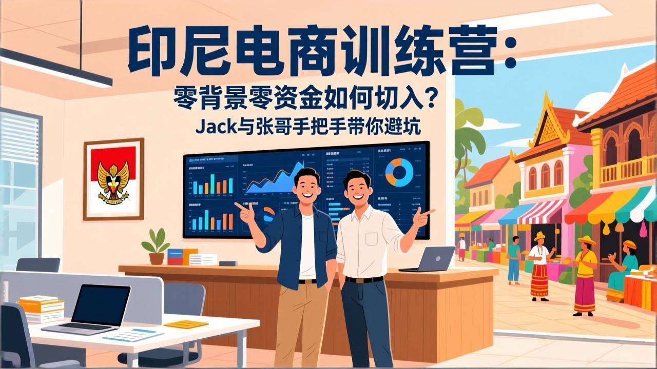 （17533期）印尼电商训练营：零背景零资金如何切入？Jack与张哥手把手带你避坑-吾爱创业网