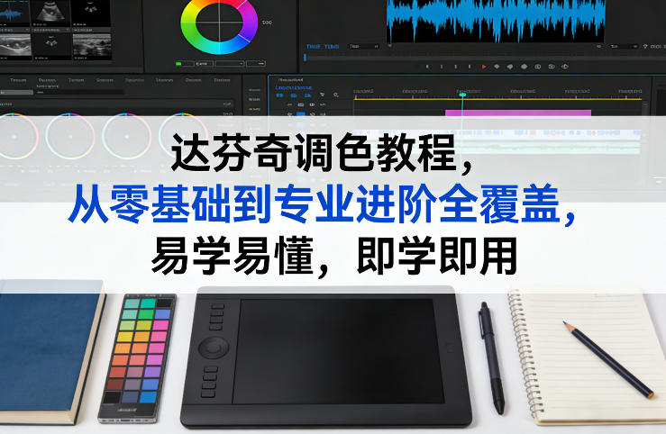 达芬奇调色教程，从零基础到专业进阶全覆盖，易学易懂，即学即用-吾爱创业网