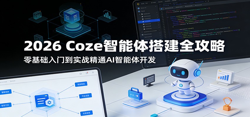 2026 Coze智能体搭建全攻略：零基础入门到实战精通AI智能体开发-吾爱创业网