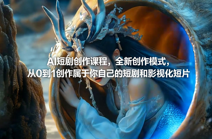 AI短剧创作课程，全新创作模式，从0到1创作属于你自己的短剧和影视化短片-吾爱创业网