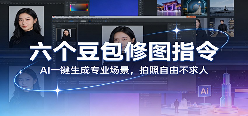 六个豆包修图指令：AI 一键生成专业场景，拍照自由不求人-吾爱创业网