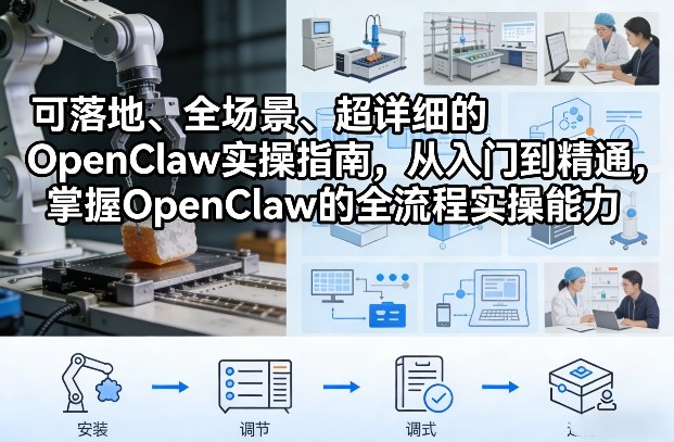 可落地、全场景、超详细的OpenClaw实操指南，从入门到精通，掌握OpenClaw的全流程实操能力-吾爱创业网