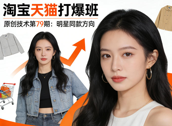 《淘宝天猫打爆班》原创技术第79期：明星同款方向-吾爱创业网