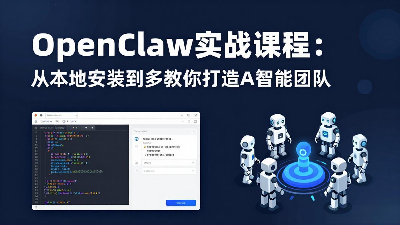 （17883期）OpenClaw实战课程：从本地安装到多Agent协同，手把手教你打造AI智能团队-吾爱创业网
