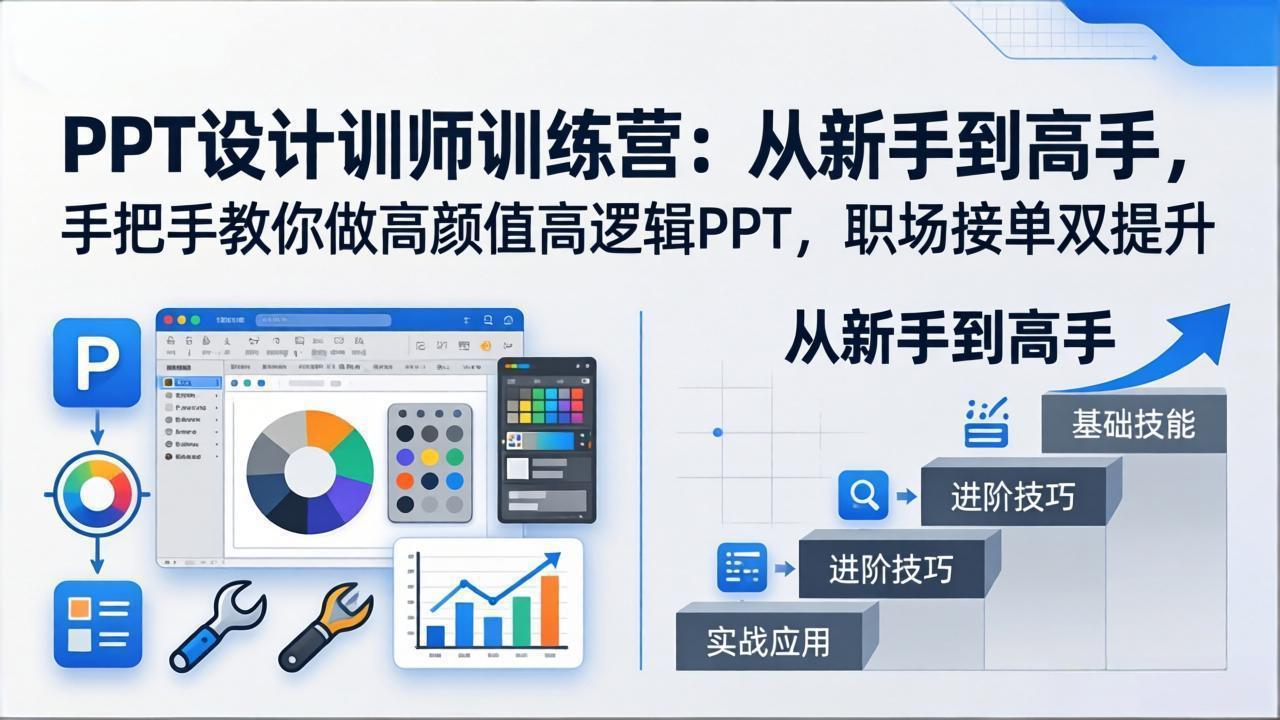 （17886期）PPT设计训师训练营：从新手到高手，手把手教你做高颜值高逻辑PPT，职场接单双提升-吾爱创业网