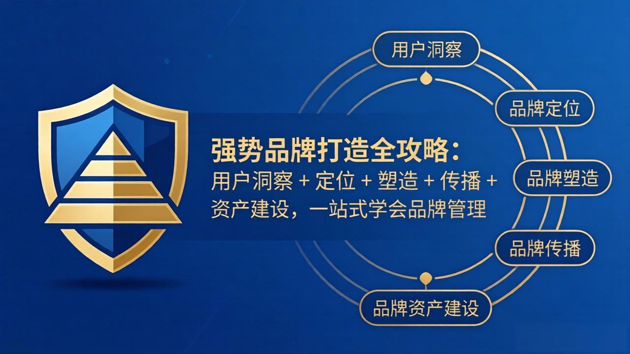 （17889期）强势品牌打造全攻略：用户洞察 + 定位 + 塑造 + 传播 + 资产建设，一站式学会品牌管理-吾爱创业网