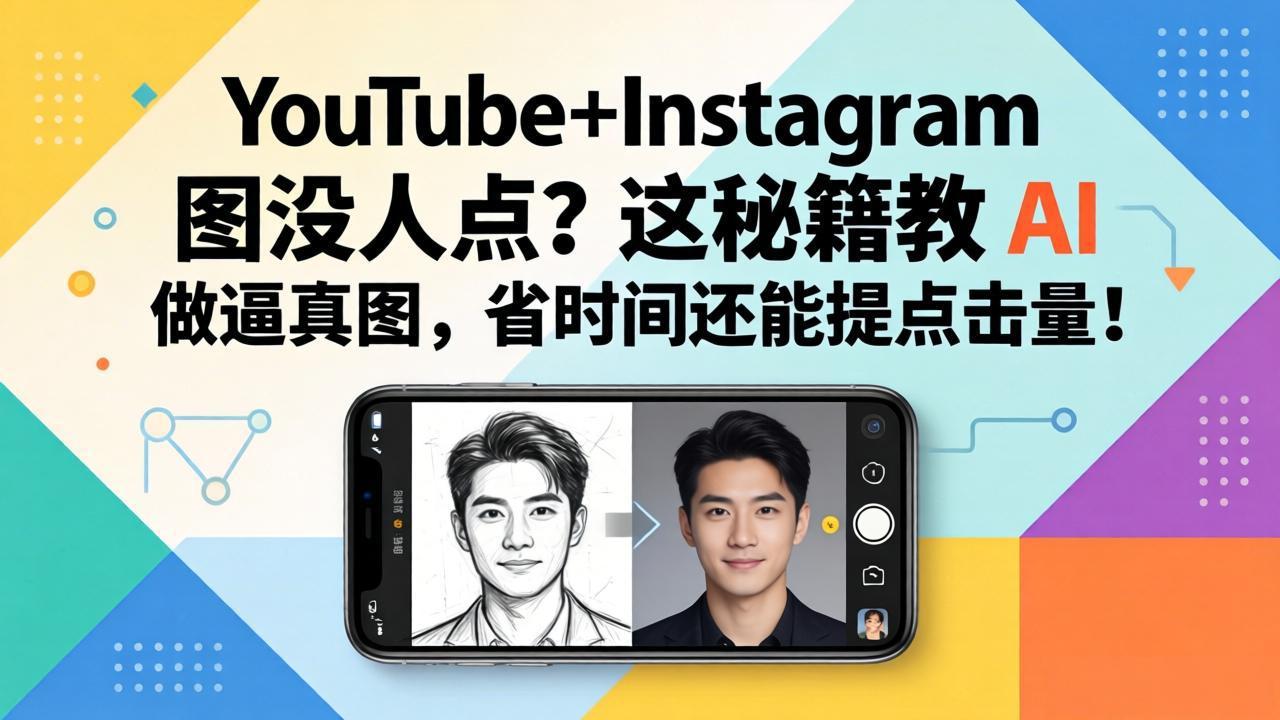 （17911期）YouTube+Instagram 图没人点？这秘籍教 AI 做逼真图，省时间还能提点击量-吾爱创业网