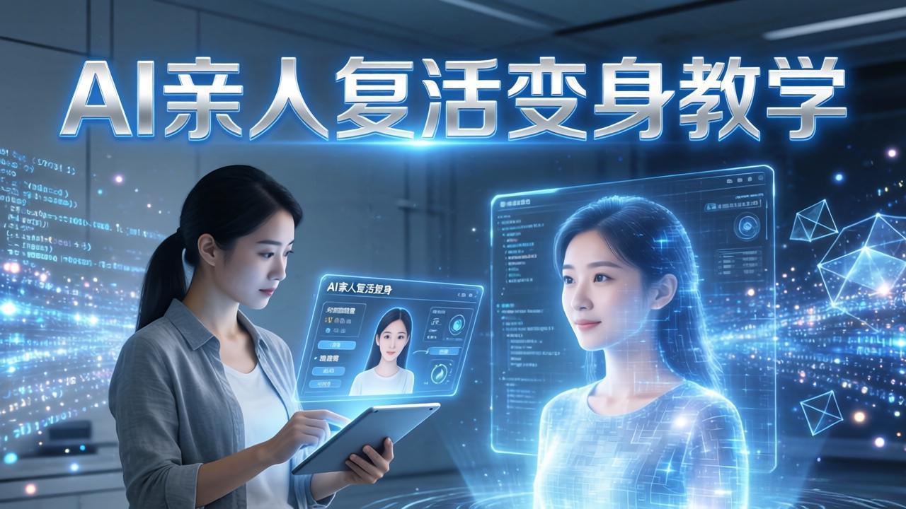 (17940期)AI亲人复活变身教学,最近超级火爆的项目,涨粉超级快,私域引流代做服务,收徒等-吾爱创业网
