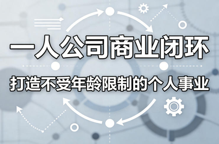 一人公司商业闭环，打造一份不受年龄限制的个人事业-吾爱创业网