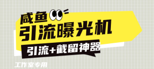 『高端精品』外面收费888的咸鱼引流截流黑科技 截留引流神器 单日曝光引流800+『引流软件+使用教程』-吾爱创业网