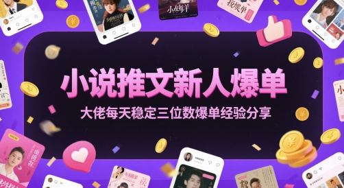 小说推文新人爆单大佬每天稳定三位数爆单经验分享-吾爱创业网