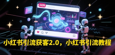 小红书引流获客2.0，小红书引流教程-吾爱创业网