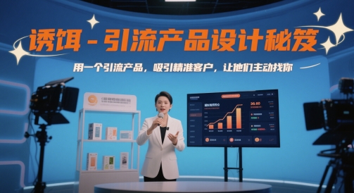 诱饵-引流产品设计秘笈，用一个引流产品，吸引精准客户，让他们主动找你-吾爱创业网