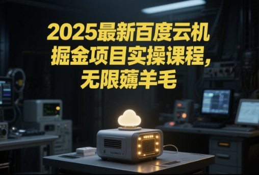 2025最新百度云机掘金项目实操课程单窗口保底5-10元月收益单窗口150+【揭秘】-吾爱创业网