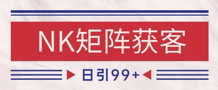 小红书某音NK赛道引流获客 自热矩阵日引200+【揭秘】-吾爱创业网