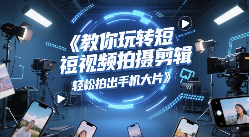教你玩转短视频拍摄剪辑，轻松拍出手机大片-吾爱创业网