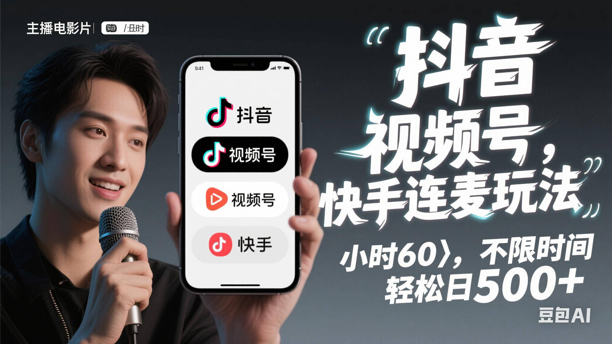 （14899期）抖音，快手，视频号无脑连麦玩法！快速入门，单日稳冲1000+-吾爱创业网