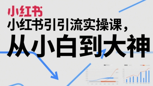 小红书引流实操课，从小白到大神-吾爱创业网