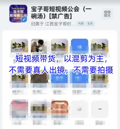 宝子哥头部团队短视频带货，以混剪为主，不需要真人出镜，不需要拍摄【更新】-吾爱创业网