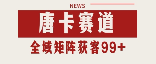 小红书某音唐卡赛道引流获客 自热矩阵日引200+【揭秘】-吾爱创业网