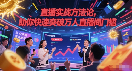 直播实战方法论，助你快速突破万人直播间门槛-吾爱创业网