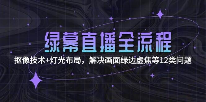绿幕直播全流程：抠像技术+灯光布局，解决画面绿边虚焦等12类问题-吾爱创业网