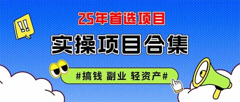 （14767期）2025实操项目合集 挂机类型 直播类型 轻资产创业类型 课程分享各项目介…-吾爱创业网