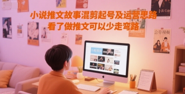 小说推文故事混剪起号及运营思路，看了做推文可以少走弯路-吾爱创业网